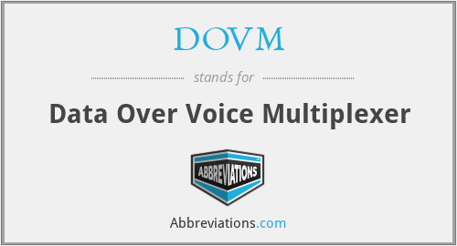 DOVM - Data Over Voice Multiplexer