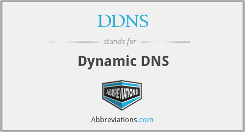 DDNS - Dynamic DNS