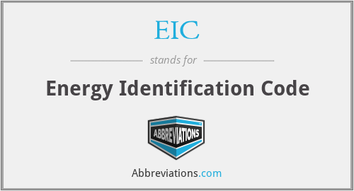 EIC - Energy Identification Code