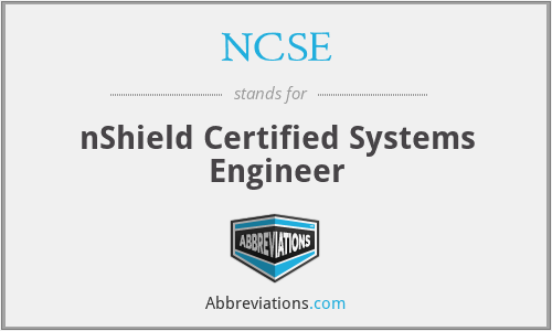NCSE - nShield Certified Systems Engineer