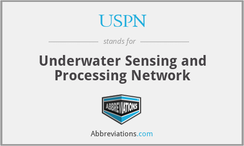 USPN - Underwater Sensing and Processing Network