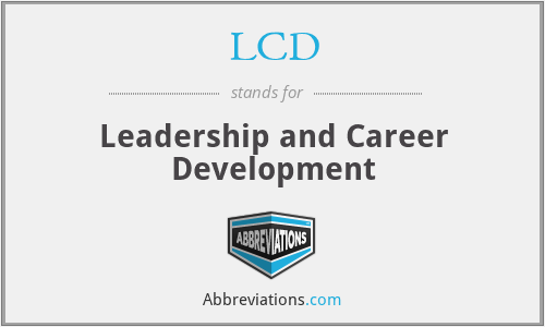 LCD - Leadership and Career Development