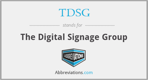 TDSG - The Digital Signage Group