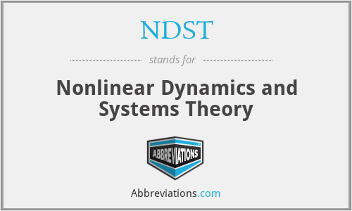 NDST - Nonlinear Dynamics and Systems Theory