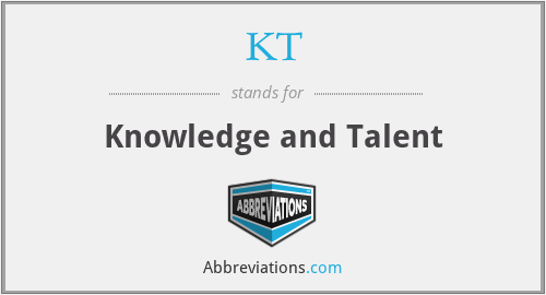 KT - Knowledge and Talent