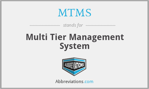 MTMS - Multi Tier Management System