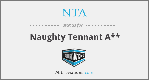 NTA - Naughty Tennant A**