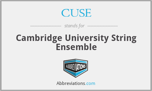 CUSE - Cambridge University String Ensemble