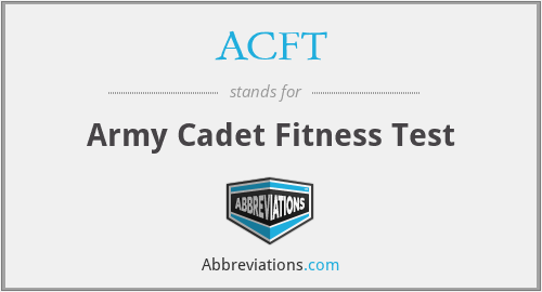 ACFT - Army Cadet Fitness Test