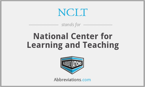 NCLT - National Center for Learning and Teaching
