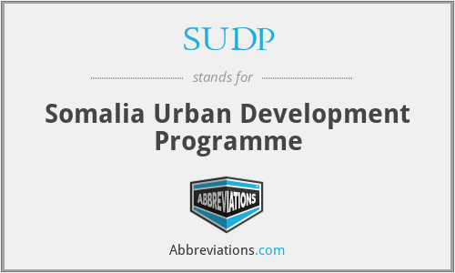 SUDP - Somalia Urban Development Programme