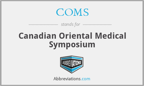 COMS - Canadian Oriental Medical Symposium
