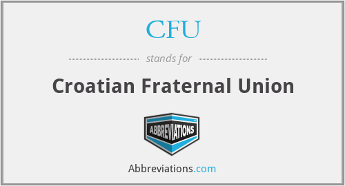 CFU - Croatian Fraternal Union