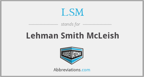 LSM - Lehman Smith McLeish