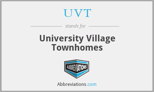 UVT - University Village Townhomes