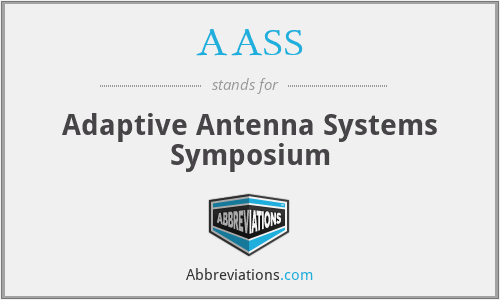 AASS - Adaptive Antenna Systems Symposium