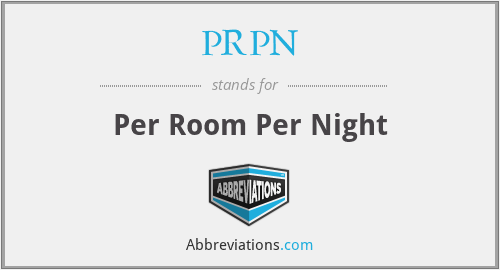 PRPN - Per Room Per Night