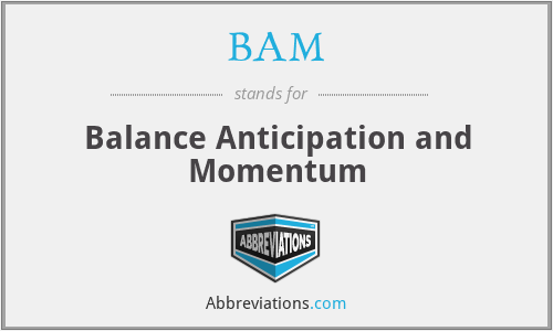 BAM - Balance Anticipation and Momentum