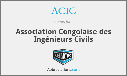 ACIC - Association Congolaise des Ingénieurs Civils