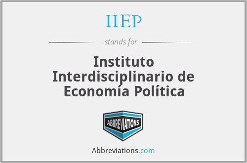 IIEP - Instituto Interdisciplinario de Economía Política