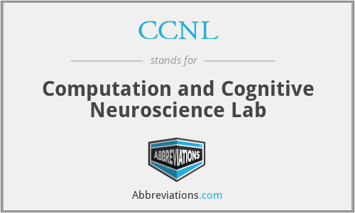 CCNL - Computation and Cognitive Neuroscience Lab
