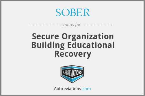 SOBER - Secure Organization Building Educational Recovery