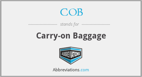 COB - Carry-on Baggage
