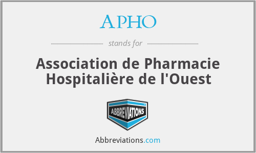APHO - Association de Pharmacie Hospitalière de l'Ouest