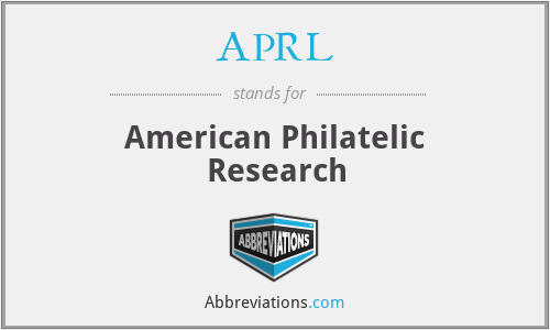 APRL - American Philatelic Research