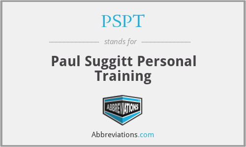 PSPT - Paul Suggitt Personal Training