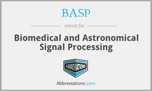 BASP - Biomedical and Astronomical Signal Processing