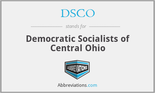 DSCO - Democratic Socialists of Central Ohio