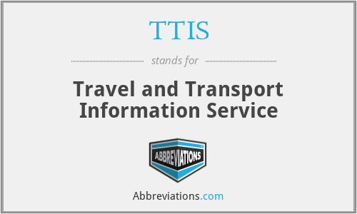 TTIS - Travel and Transport Information Service