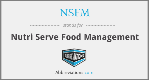 NSFM - Nutri Serve Food Management