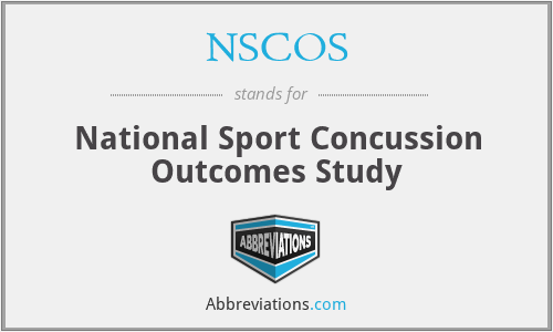 NSCOS - National Sport Concussion Outcomes Study