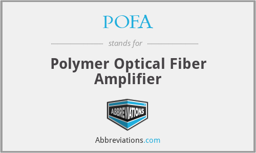 POFA - Polymer Optical Fiber Amplifier