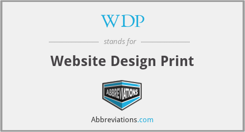 WDP - Website Design Print
