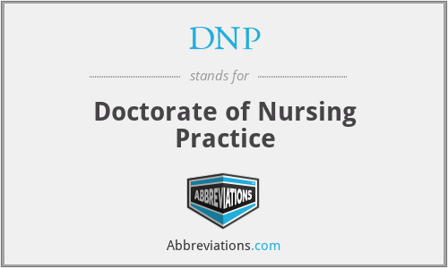 DNP - Doctorate of Nursing Practice