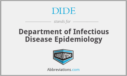DIDE - Department of Infectious Disease Epidemiology