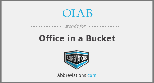 OIAB - Office in a Bucket