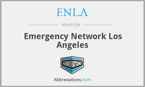 ENLA - Emergency Network Los Angeles