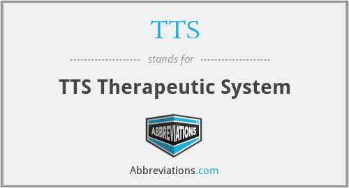 TTS - TTS Therapeutic System