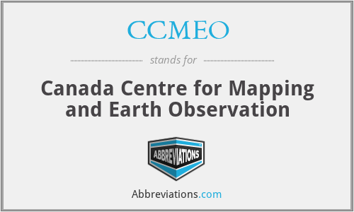 CCMEO - Canada Centre for Mapping and Earth Observation
