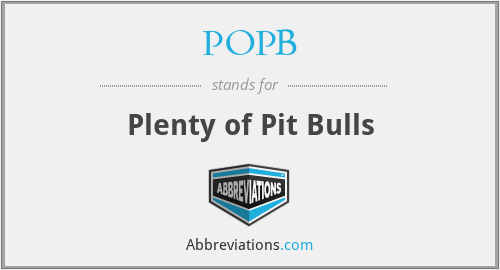 POPB - Plenty of Pit Bulls