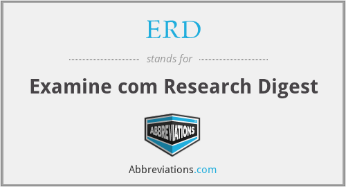 ERD - Examine com Research Digest