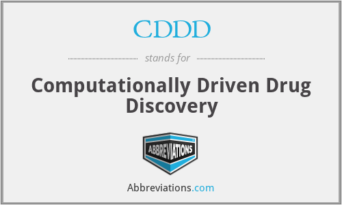 CDDD - Computationally Driven Drug Discovery