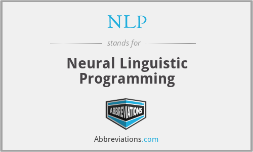 NLP - Neural Linguistic Programming