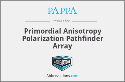 PAPPA - Primordial Anisotropy Polarization Pathfinder Array