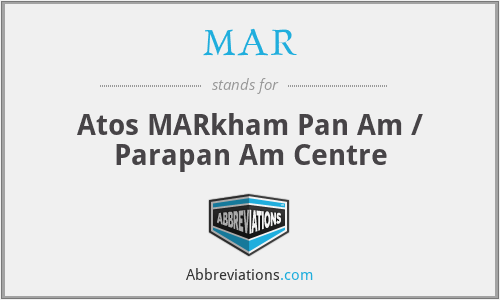 MAR - Atos MARkham Pan Am / Parapan Am Centre