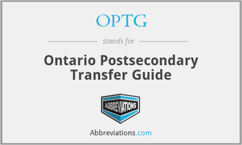 OPTG - Ontario Postsecondary Transfer Guide